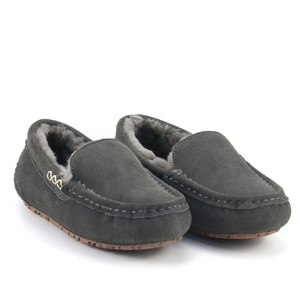Mocassins d'intérieur et d'extérieur en <span class=keywords><strong>daim</strong></span> de vache doux pour femmes, chaussures décontractées en peau de mouton, à la mode, - Product Image 4
