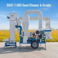 Nettoyeur et Trieur de Graines 5XZC Haute Efficacité avec Système de Nettoyage à Double Air et Moteur, Capacité 7000-7500kg/h