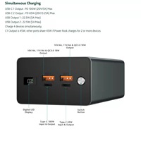 40000mah PD100W PD65W Power Bank Banques d'alimentation portables et centrale électrique