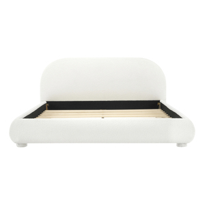 Hot Sale Modern Convertible Soft <b>Bed</b> Italian Minimalist Design <b>Queen</b> <b>Size</b> Teak Wood <b>Frame</b> for Bedroom - Product Image 2