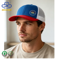 Casquette de camionneur à 5 panneaux avec logo imprimé OEM, maille respirante, style vintage, décontractée, protection solaire, casquettes de baseball
