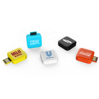 Clé USB simple UP119 clé USB carrée rotative moins chère en plastique