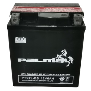 Nouvelle batterie de moto Palma <span class=keywords><strong>YTX7L</strong></span>-<span class=keywords><strong>BS</strong></span> <span class=keywords><strong>12V</strong></span> <span class=keywords><strong>7Ah</strong></span> au plomb-acide scellée pour motos électriques et à essence - Product Image 3