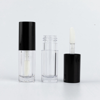 Conteneurs de brillant à lèvres ronds rechargeables de couleur Diy Tube Design de mode Petg Mini conteneurs de brillant à lèvres