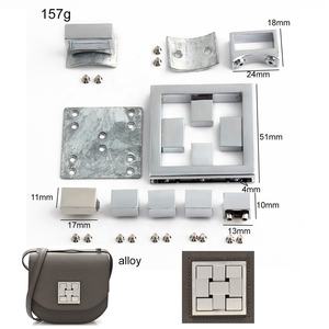 Kits de Herrajes Metálicos de Lujo para la Fabricación de Bolsos Cruzados, Ganchos de Presión, Hebillas, Cierres y Accesorios, Modelo Completo - Product Image 4