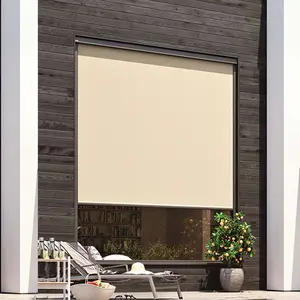 outdoor windproof Motorised Outdoor Curtain&blind