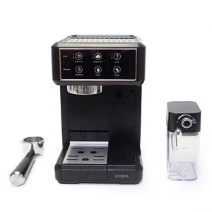 Máquina de café expreso multifuncional italiana, <span class=keywords><strong>cafetera</strong></span> <span class=keywords><strong>programable</strong></span> personalizada de 20 bares con pantalla táctil grande y Espumador de leche para hoteles - Product Image 4