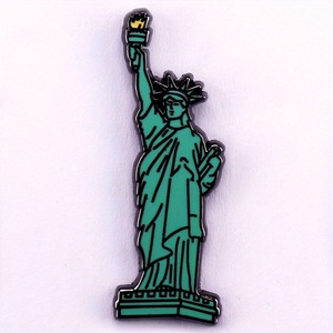 Fabricante de metal personalizado, alfileres esmaltados, insignia de diosa, interesante Pin esmaltado duro de Nueva <span class=keywords><strong>York</strong></span> - Product Image 5