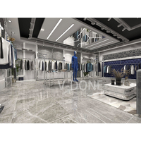 Armoire de vêtement en mobilier, armoire murale, design intérieur, boutique de vêtements d'hommes