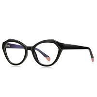 Lunettes anti-lumière bleue à monture polygonale en TR90, modèle 2141-2