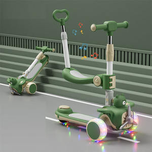 Лидер продаж, многофункциональные складные детские самокаты для детей 6-8 лет - Product Image 3