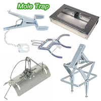 Piège à taupes robuste à ressort, réutilisable, en acier galvanisé durable, écologique, étanche, outil de lutte antiparasitaire facile à utiliser
