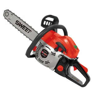 מקצועי עץ חיתוך מכונת chainsaw 4500 5200 5800 בנזין מסור שרשרת עם 18 ''20" 22 ''בר שרשרת עבור עץ חיתוך