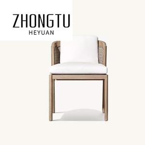 Mesa y sillas <span class=keywords><strong>de</strong></span> patio <span class=keywords><strong>de</strong></span> ocio al aire libre moderna Villa <span class=keywords><strong>terraza</strong></span> jardín Silla <span class=keywords><strong>de</strong></span> ratán antiséptico restaurante Silla <span class=keywords><strong>de</strong></span> comedor <span class=keywords><strong>de</strong></span> madera <span class=keywords><strong>de</strong></span> teca - Product Image 4