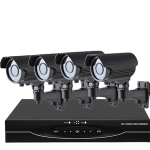 Système DVR AHD 8 canaux 5MP HJSCCD Hongjin avec 4 caméras, kit de surveillance H.264 pour la surveillance et le centre de commandement - Product Image 1
