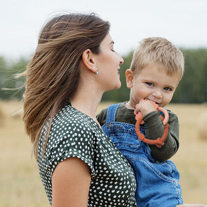 2026 Neuerscheinung Bebe Weicher <span class=keywords><strong>Baby</strong></span>-Beißring Spielzeug BPA-frei Lebensmittelechtes Silikon Weicher Beruhigender Kauartikel für Säuglinge Sensorisches Training - Product Image 3