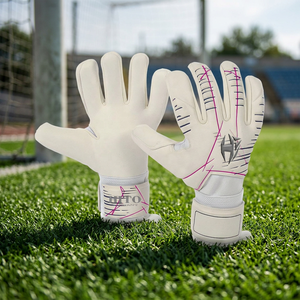 Guantes deportivos de cuero con dedos completos HTO GANT, cierre antideslizante con gancho y bucle, unisex, para todas las estaciones - Product Image 3