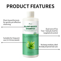 Shampo Rambut Herbal Menenangkan Kulit Kepala Iritasi, Membersihkan Secara Mendalam, Menyegarkan dengan Ganoderma dan Tea Tree untuk Penggunaan Barbershop