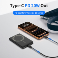 Batterie externe magnétique ultra-mince 5000 mAh avec charge rapide 20W pour iPhone 17/16/15 - Solution de recharge mobile portable