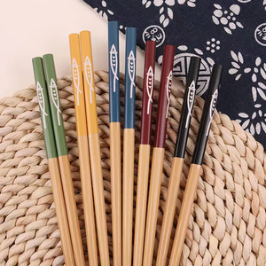 <strong>Chopsticks</strong> 5 Pair Natural Bamboo Japanese <strong>Chopsticks</strong> Reusable <strong>Chopstick</strong> Set with Gift Box and Bags Classic Style Chop Stick - Product Image 4