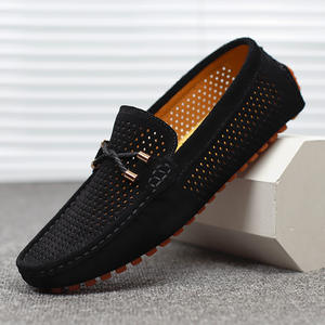 Chaussures habillées décontractées pour hommes et mocassins à bout ouvert de style britannique avec maille respirante pour les saisons d'été et d'automne - Product Image 3