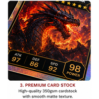 Cartes à collectionner personnalisées, cartes à collectionner premium sur le thème de l'anime pour enfants, cartes à collectionner de dessins animés, cartes à échanger, jeux de société, usine de jeux de société personnalisés