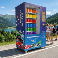 Máquina Expendedora Refrigerada de Bajo Consumo, Dispensador de Bebidas y Snacks con Funcionamiento 24/7