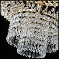 Nouvelle Décoration de Mariage : Lustre Rideau de Perles en Cristal Plaqué Métal pour Scène d'Événement et Plafond