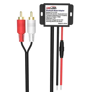 CHELINK 12 V Universal auto für Bluetooth-Empfänger Stereo-Aux-Adapter mit 2 Cinch-Buchsen an Stereo-Stecker