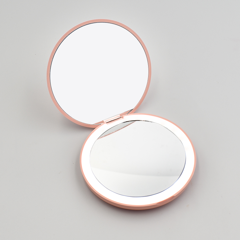 กระจกกลมสีชมพู