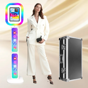 Machine photo ovale économique pour iPad avec écran LCD 9,7 pouces, logo personnalisé gratuit, kiosque <span class=keywords><strong>photobooth</strong></span> selfie pour événements et fêtes - Product Image 1