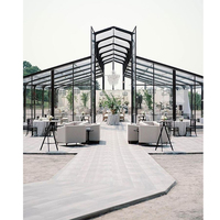Grandes tentes de réception transparentes en aluminium pour 500 personnes, tentes de réception pour événements, tentes de mariage 10x40 pour événements