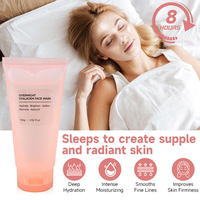 Masque facial hydratant en hydrogel au collagène personnalisable avec logo, pour favoriser la réparation et l'élasticité de la peau