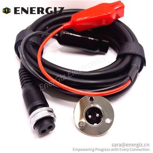 Carretes de pesca eléctricos Daiwa/ <span class=keywords><strong>Shimano</strong></span>, Cable de alimentación con conectores dobles, Material de Conductor de cobre, alimentación de batería para carrete - Product Image 2