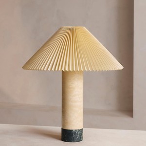 Lampe de table en marbre Misha 58x50x50cm, lumière LED, décoration d'intérieur - Product Image 1