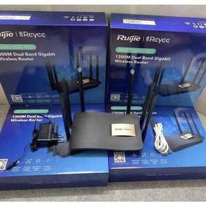 Router Gigabit <span class=keywords><strong>de</strong></span> Doble Banda Ruijie RG-EW1200G PRO AC1300 con 6 Antenas y RJ45, Usado, al por Mayor, en <span class=keywords><strong>Caja</strong></span> Personalizada - Product Image 1