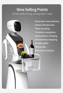 Nhà hàng Món ăn Giao hàng hình người <span class=keywords><strong>robot</strong></span> tự động thông minh-Mua <span class=keywords><strong>Robot</strong></span> nhà hàng - Product Image 5
