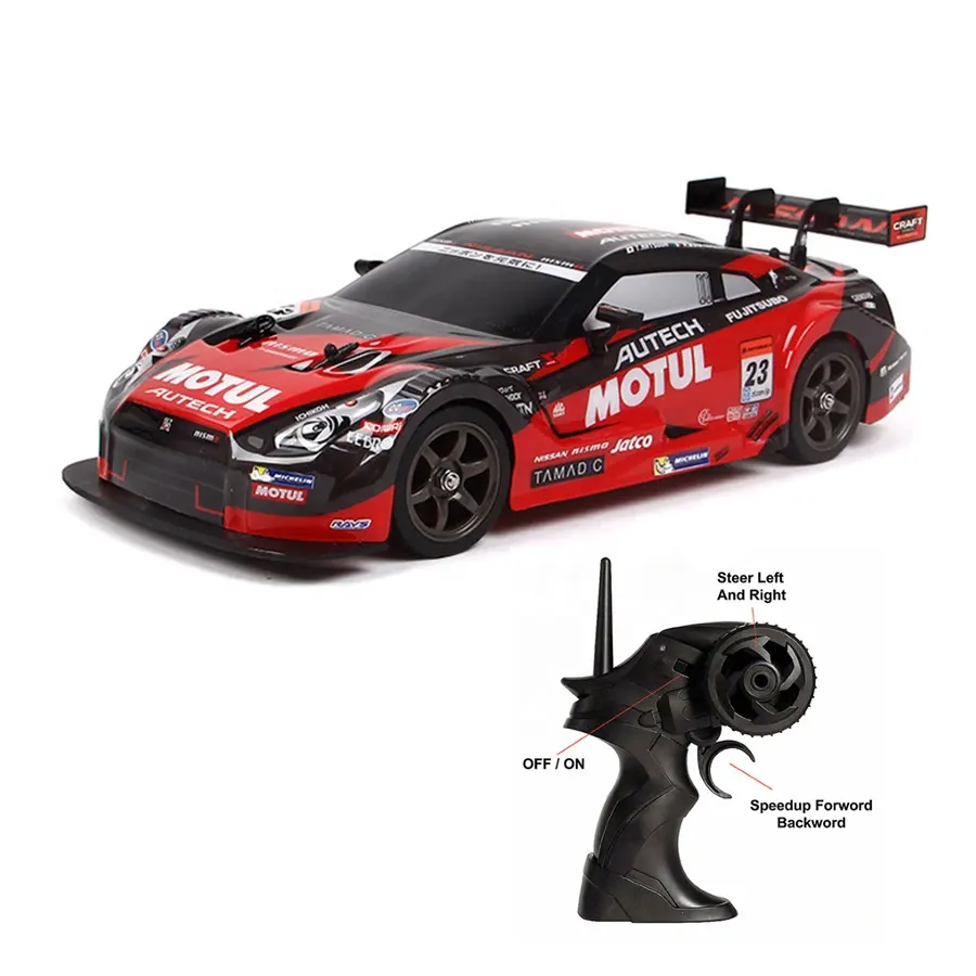 1:16 Scale 2.4G Radio Control Drifting High Speed Racing Car 18KM/H Replacement Tires Parts High Quality RC Drift Sport Car