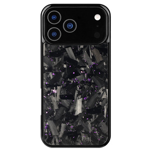 Coque de téléphone en fibre de carbone magnétique pour iPhone 17 Pro Max 17 Air, cadre en TPU antichoc avec texture antidérapante - Product Image 2