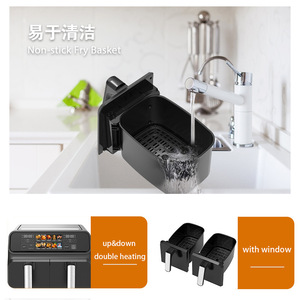 Dual Compartment Air Fryer 8L Smart Electric Fryer With Color Screen For Chicken And French Fries - Product Image 5