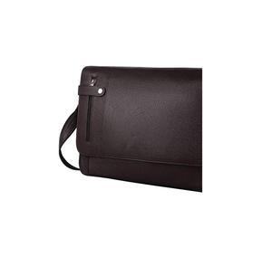 Sac messager en cuir marron de qualité supérieure pour hommes, sac de bureau pour hommes, compartiment rembourré pour ordinateur portable avec sangle réglable - Product Image 3