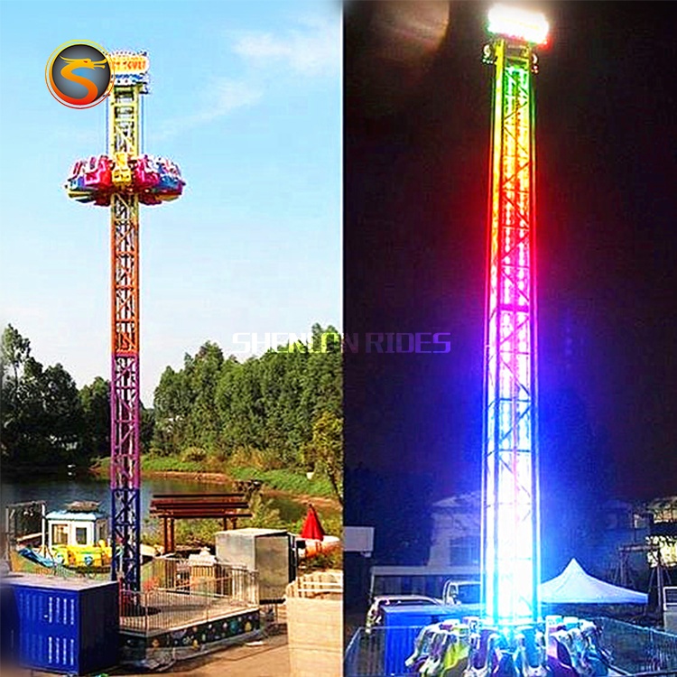 Скидка, веселые игры в парк, захватывающие взрослые аттракционы, 23 м, свободно падающая Вращающаяся башня для продажи