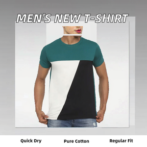 Camiseta Casual para Hombre, Nueva Llegada, 100% Algodón, Totalmente Personalizable, Lisa, Teñida, Alta Demanda, Diferentes Tallas, Tejido de Punto, Manga Corta - Product Image 3