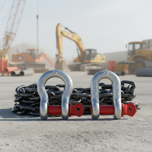 G210 <span class=keywords><strong>3</strong></span>/16" 1/4" 5/16" <span class=keywords><strong>3</strong></span>/<span class=keywords><strong>8</strong></span>" 1/2"  ชิ้นส่วน<span class=keywords><strong>เหล็ก</strong></span>อัลลอยด์เกรดสำหรับงานหนักทางทะเล  แบบขึ้นรูปด้วยกรรมวิธีการตีขึ้นรูป  พร้อมห่วงกว้างสำหรับยึดสมอเรือ  พร้อมสกรูยึด  พร้อมปลอกเหล็ก  และห่วงเหล็กแบบตัวแอล - Product Image 1
