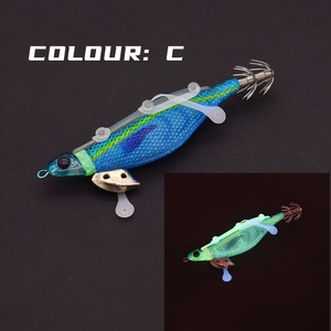 Anzuelo <span class=keywords><strong>Egi</strong></span> de pesca de camarón de acero inoxidable luminoso anzuelo de plantilla de calamar para pesca de mar de carpa de agua dulce - Product Image 3