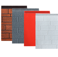 Panneau de façade sandwich en zinc, aluminium et PU, panneaux décoratifs extérieurs