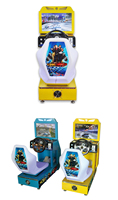 Machine de jeu vidéo d'arcade à monnayeur avec écran LCD 22 pouces, jeu de course automobile pour enfants, modèle Outrun Electronics