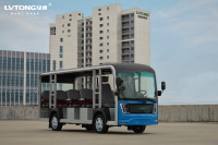 Bus touristique GDS14 avec moteur 72V 7,5KW et batterie 72V, navette électrique professionnelle pour 14 passagers