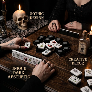 Jeu de tuiles de Mahjong en acrylique thème Halloween American Black Label, jeu de société de casino pour divertissement adulte et jeux de fête - Product Image 3