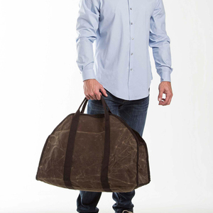 Nouveau style de <span class=keywords><strong>sac</strong></span> de transport pour bûches en toile personnalisé, <span class=keywords><strong>sac</strong></span> à bandoulière pour bois de chauffage, cadeau pour papa, <span class=keywords><strong>sac</strong></span> de transport pour bûches pour pique-nique en plein air - Product Image 5
